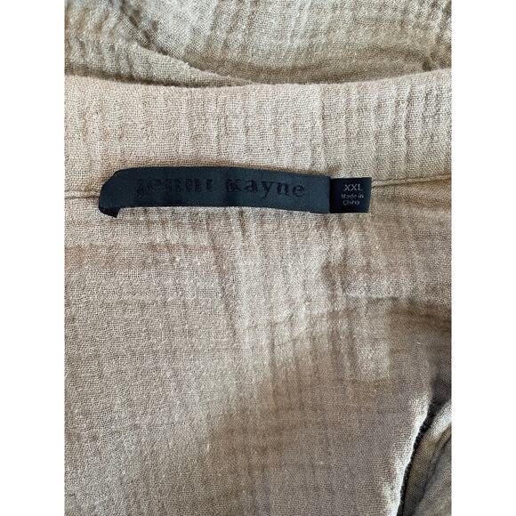 Jenni Kayne Playa Pajama Top, Hazel Taupe Brown, XXL - Picture 3 of 4